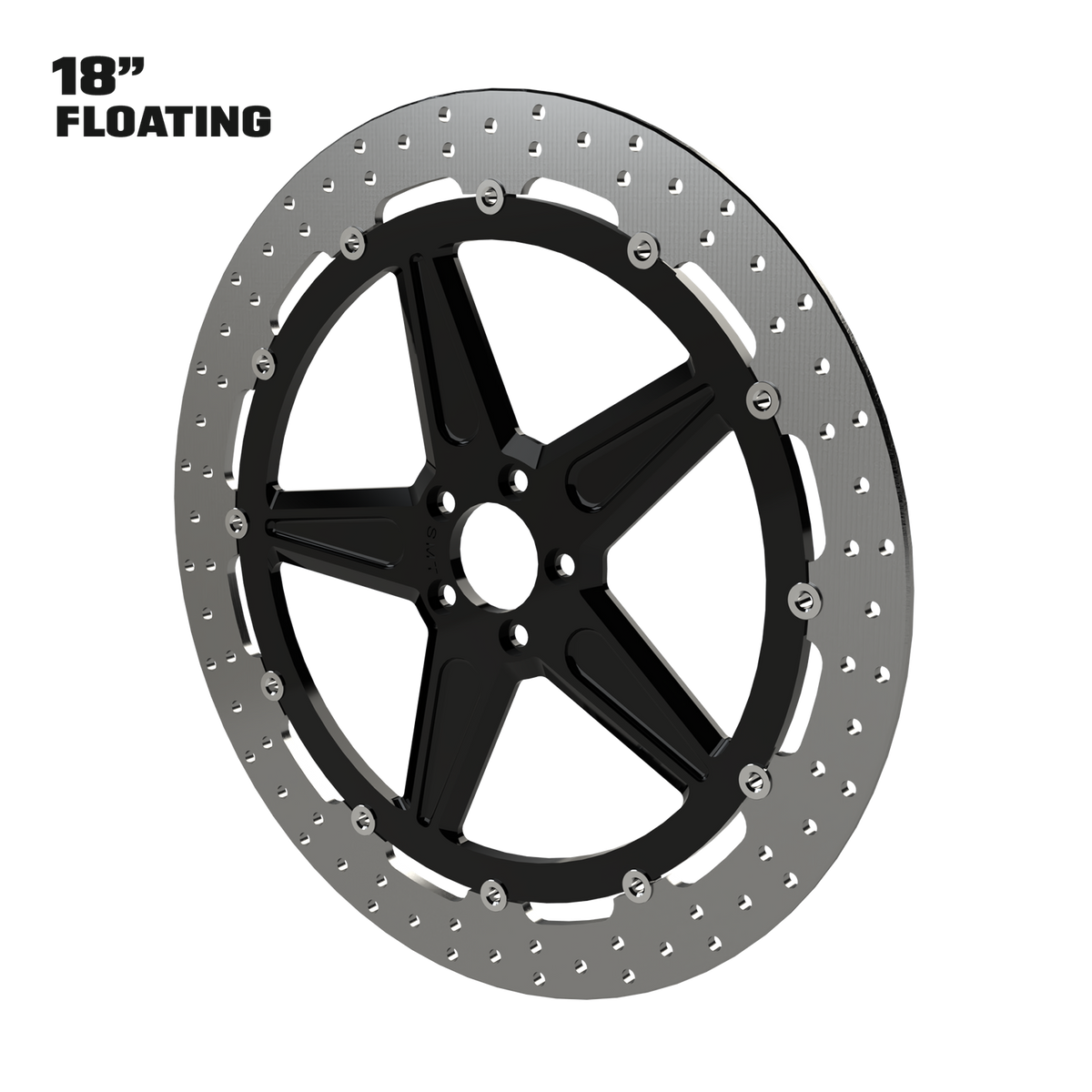 GT1 18" Floating Rotor in Black