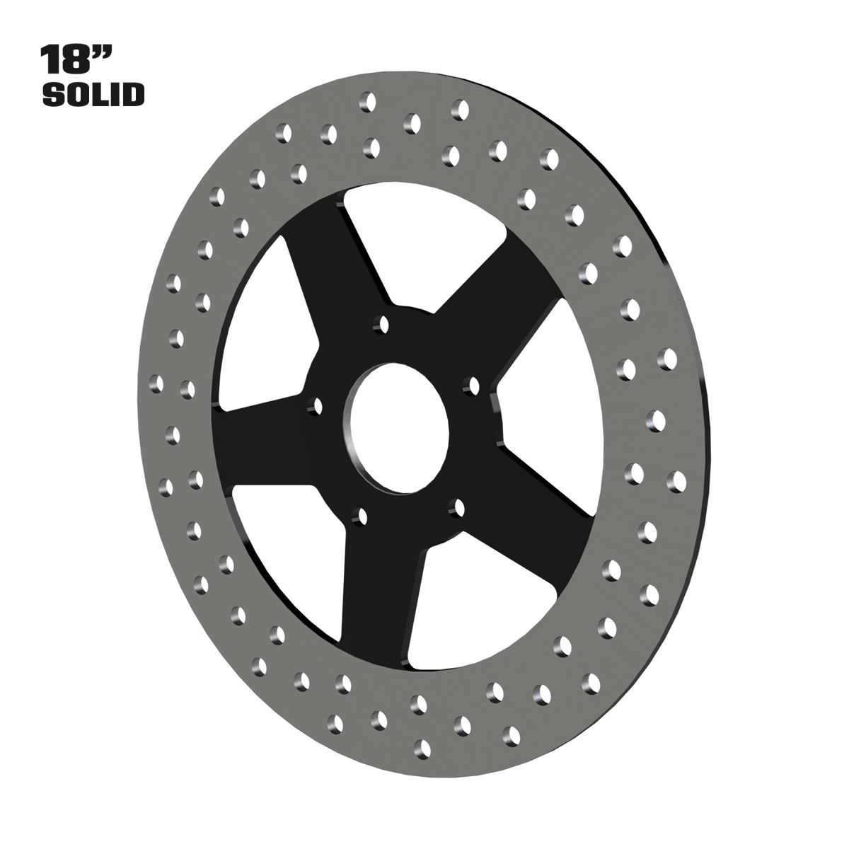 GT1 18" Solid Rotor in Black