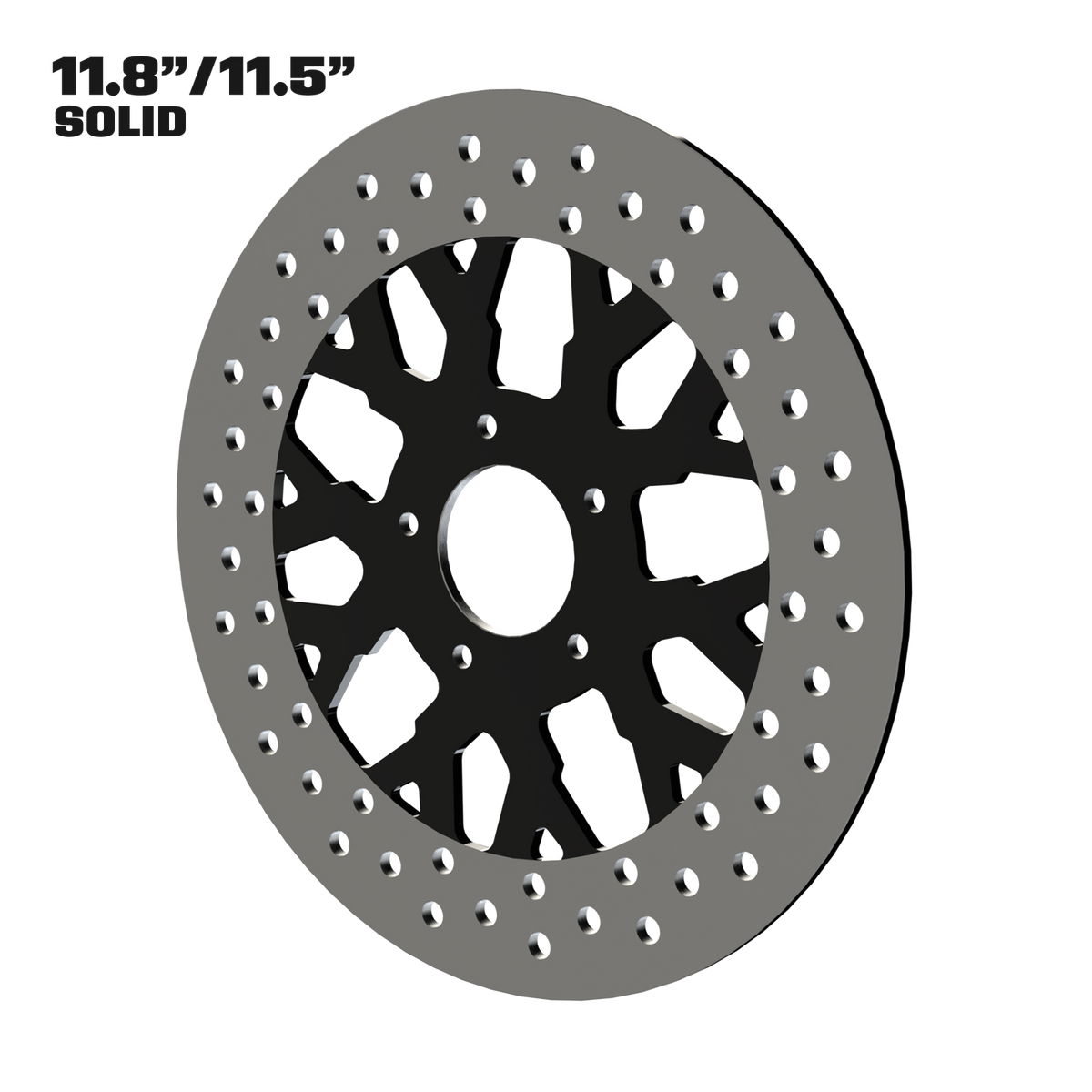 GT4 11" Solid Rotor in Black