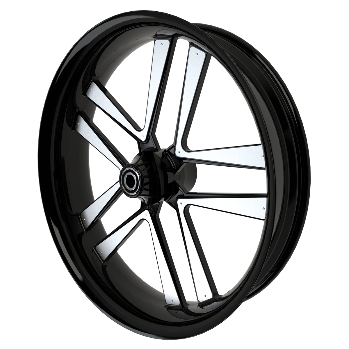 GT5 Harley Pan America Black Wheels with chrome insert