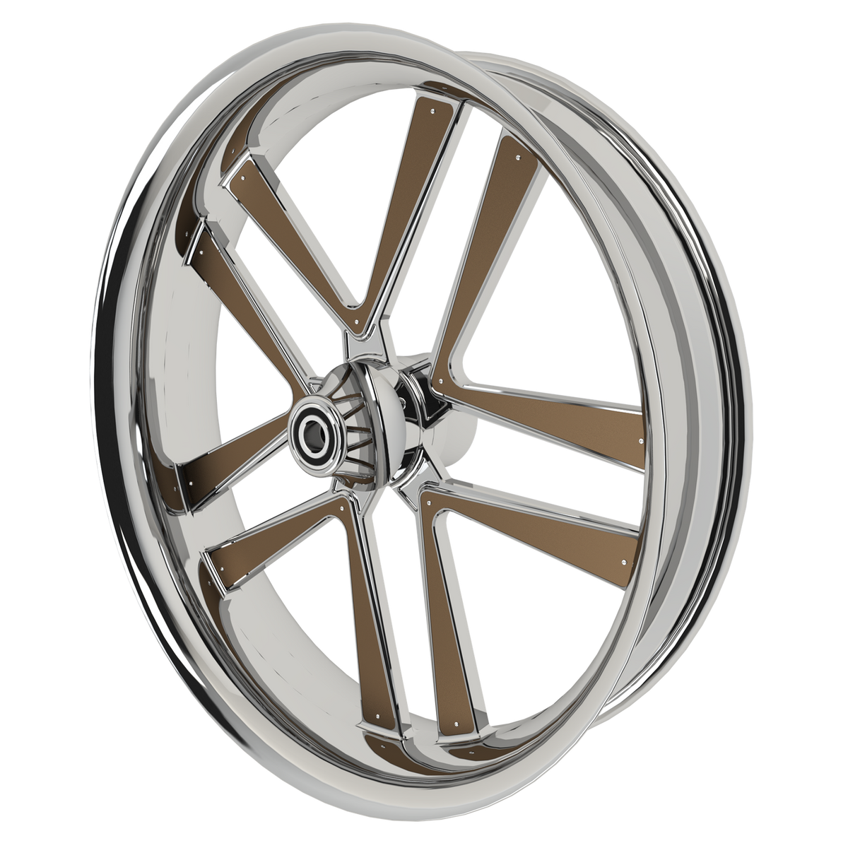 GT5 Harley Pan America Chrome Wheels with bronze insert