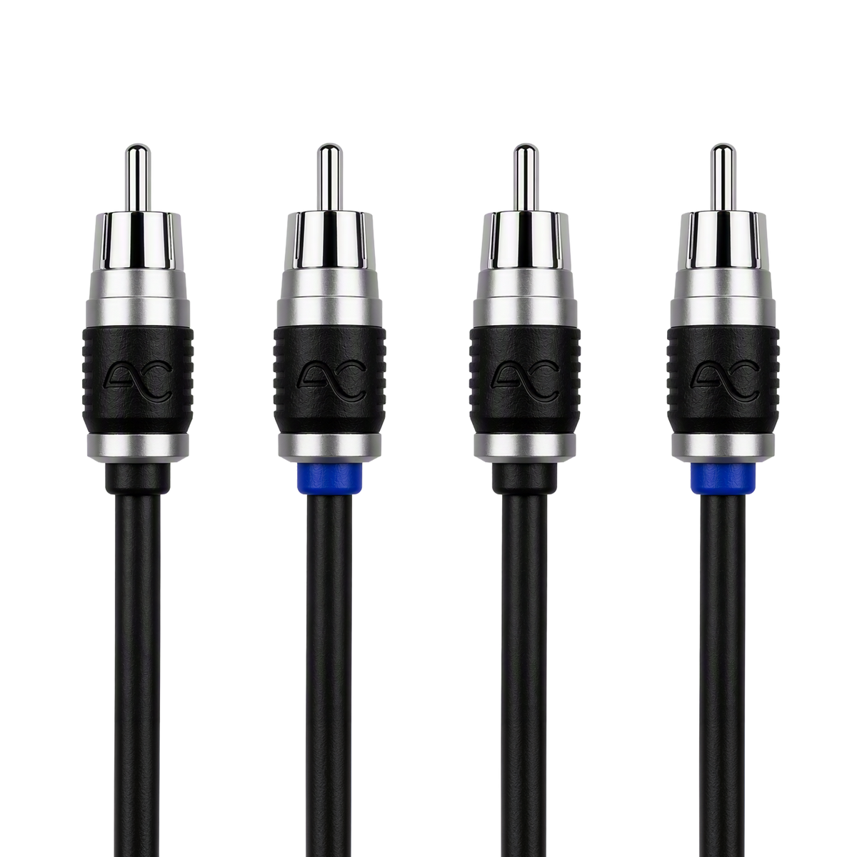 AudioControl AC Studio 4-Channel Double-Shielded Directional Twisted Pair RCA Interconnect (12ft - 20ft)