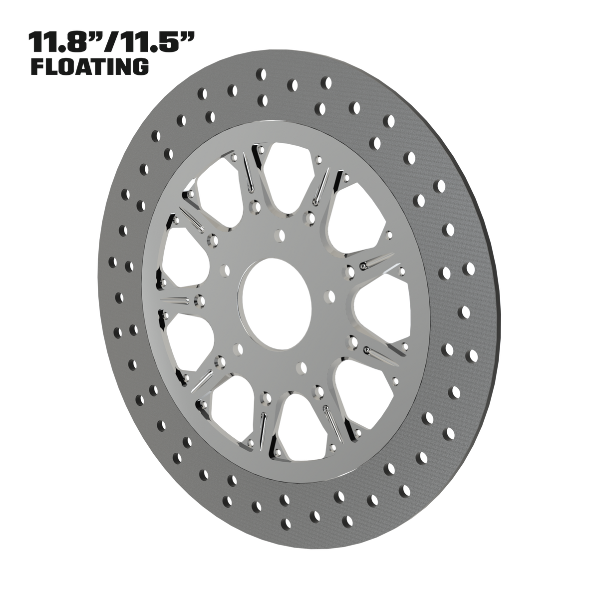 High Stakes 11" floating rotor in polished