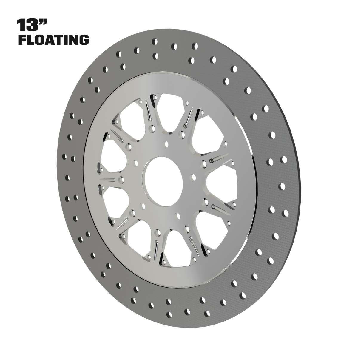 High Stakes 13" floating rotor in polished