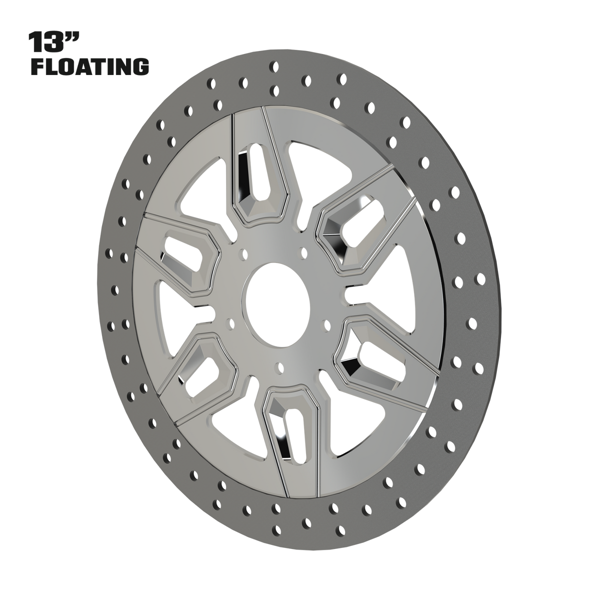 Hypex 13" Floating Rotor in Polished