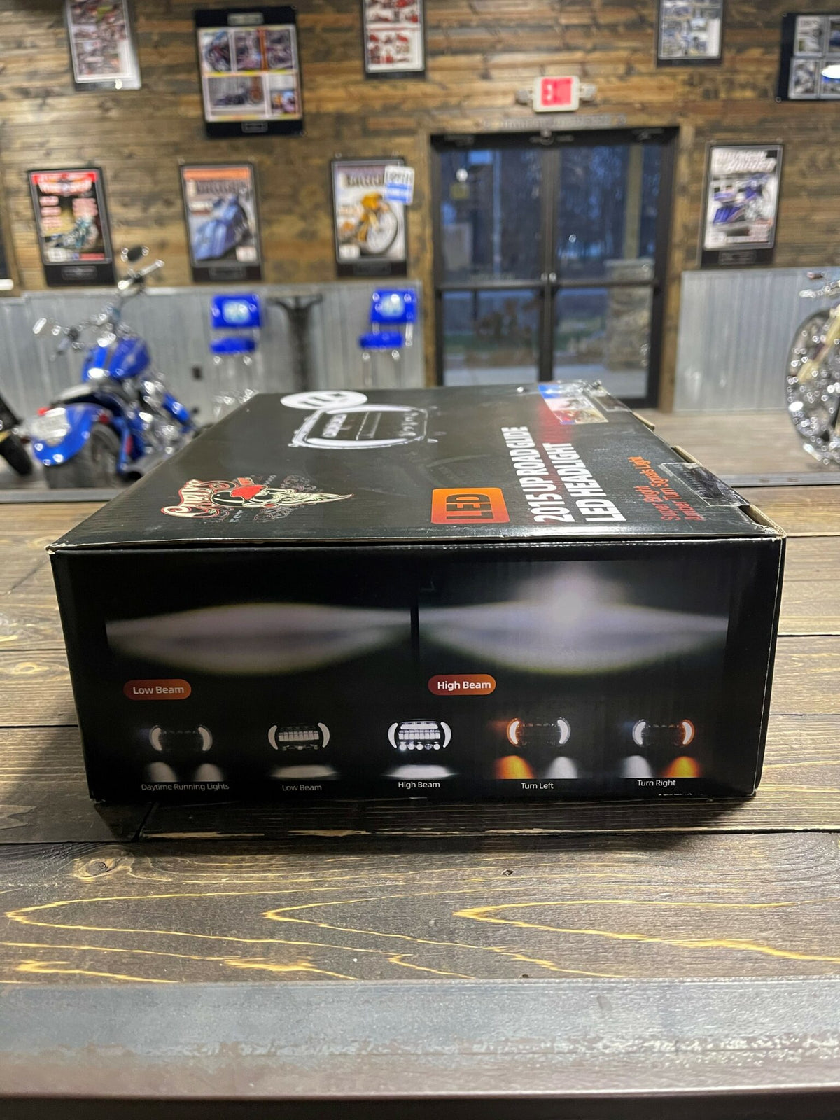Curly's Inc Shark Tooth 2015 – UP Road Glide LED Headlight