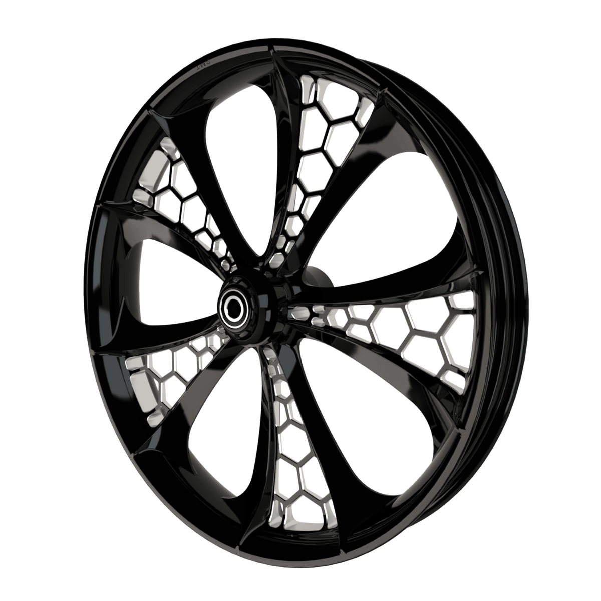 Hive 3D Harley Black Double Cut Wheels