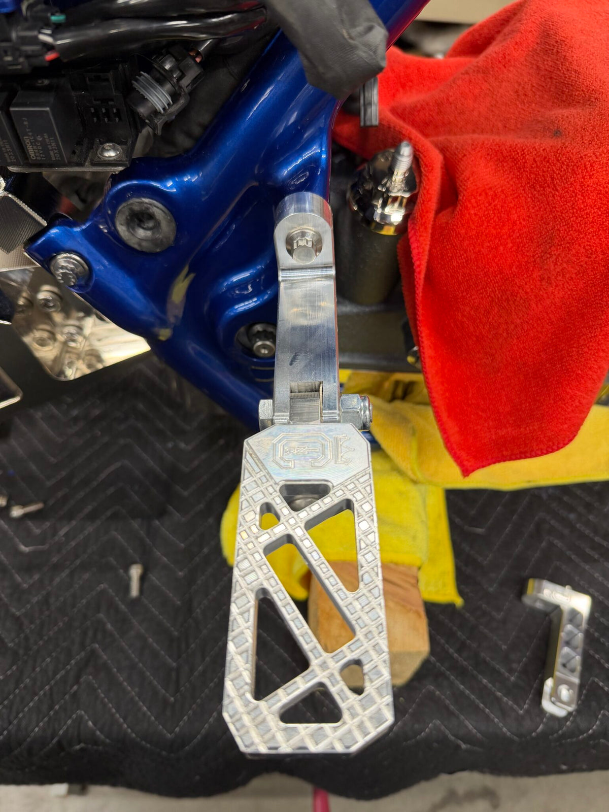 Curly's Inc Billet Passenger Peg Mounts
