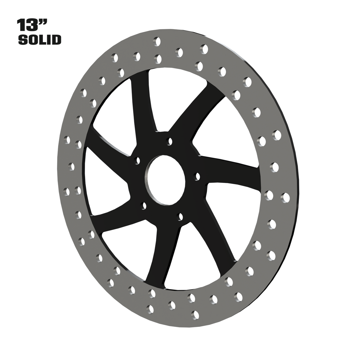 Imitator 13" solid rotor in black
