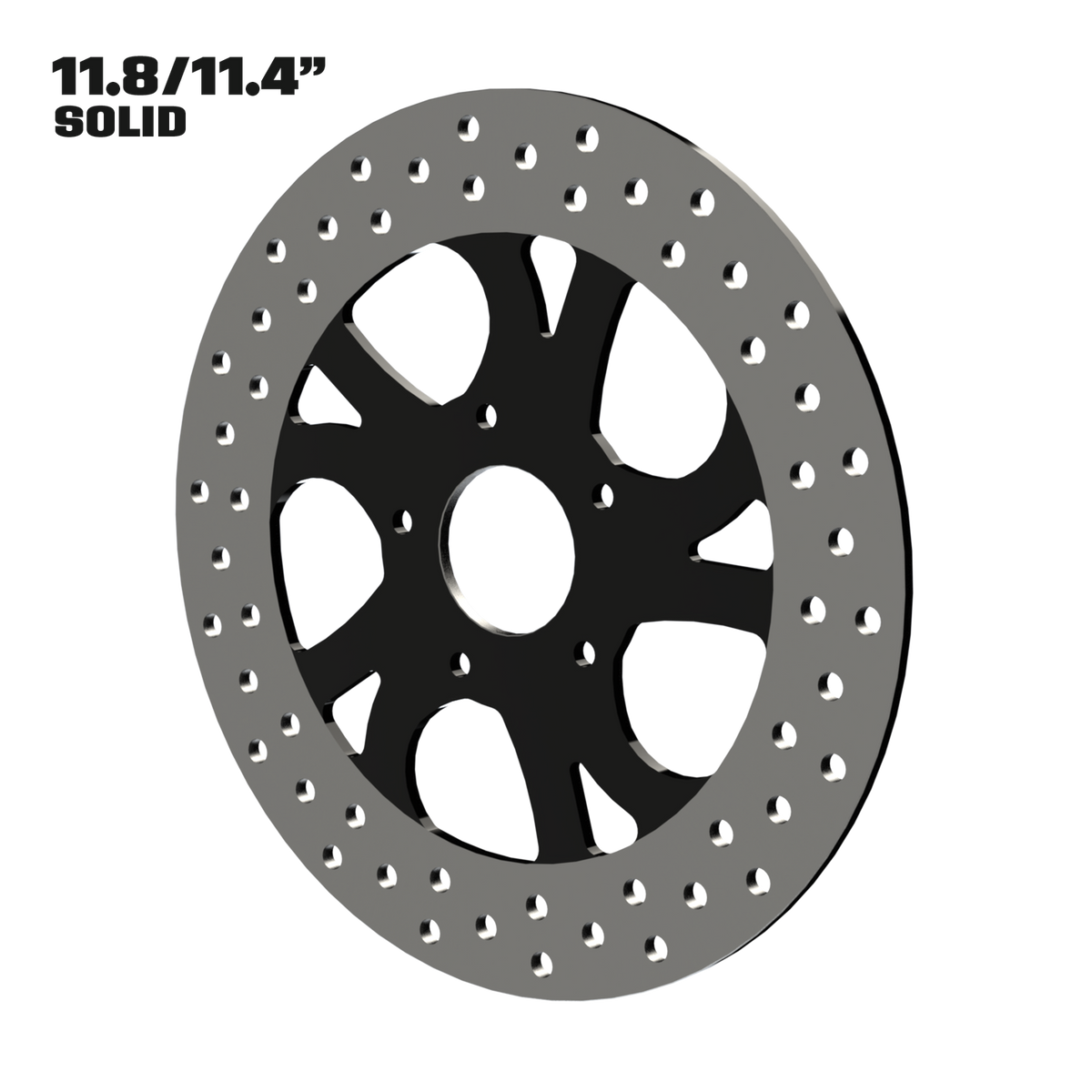 Intrepid 11" Solid Rotor in Black