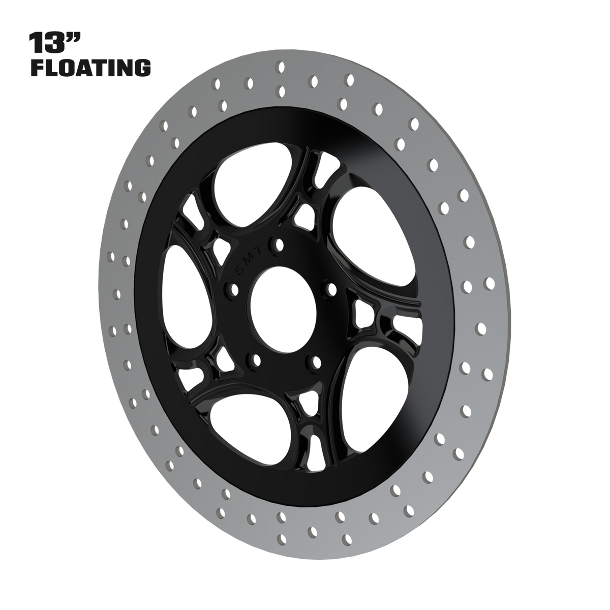 Intrepid 13" Floating Rotor in Black