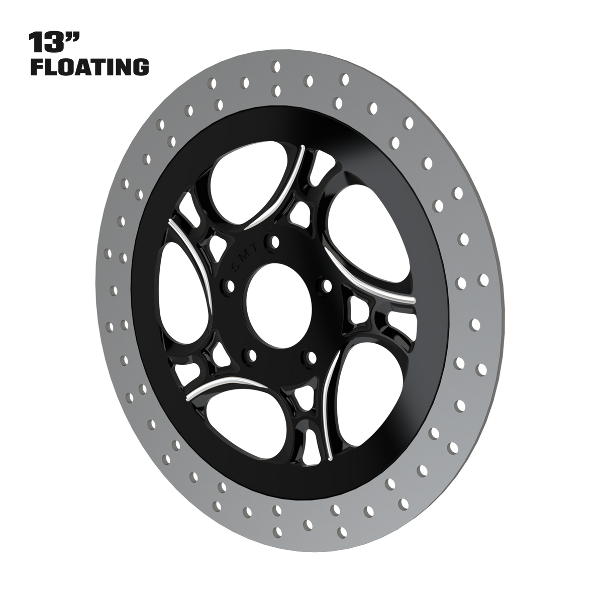 Intrepid 13" Floating Rotor in Black Contrast Cut
