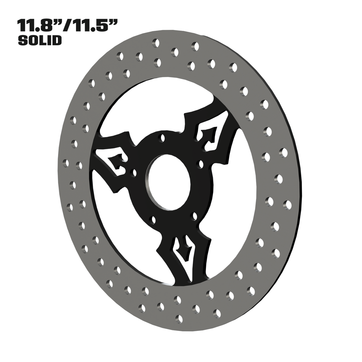 Iron Trinity 11" solid rotor in black