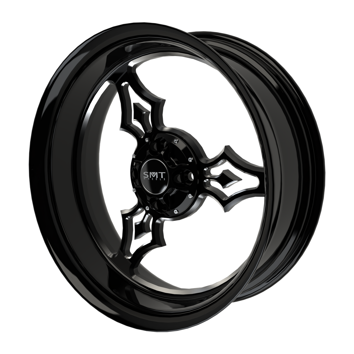 Iron Trinity Harley Trike Black Double Cut Wheels