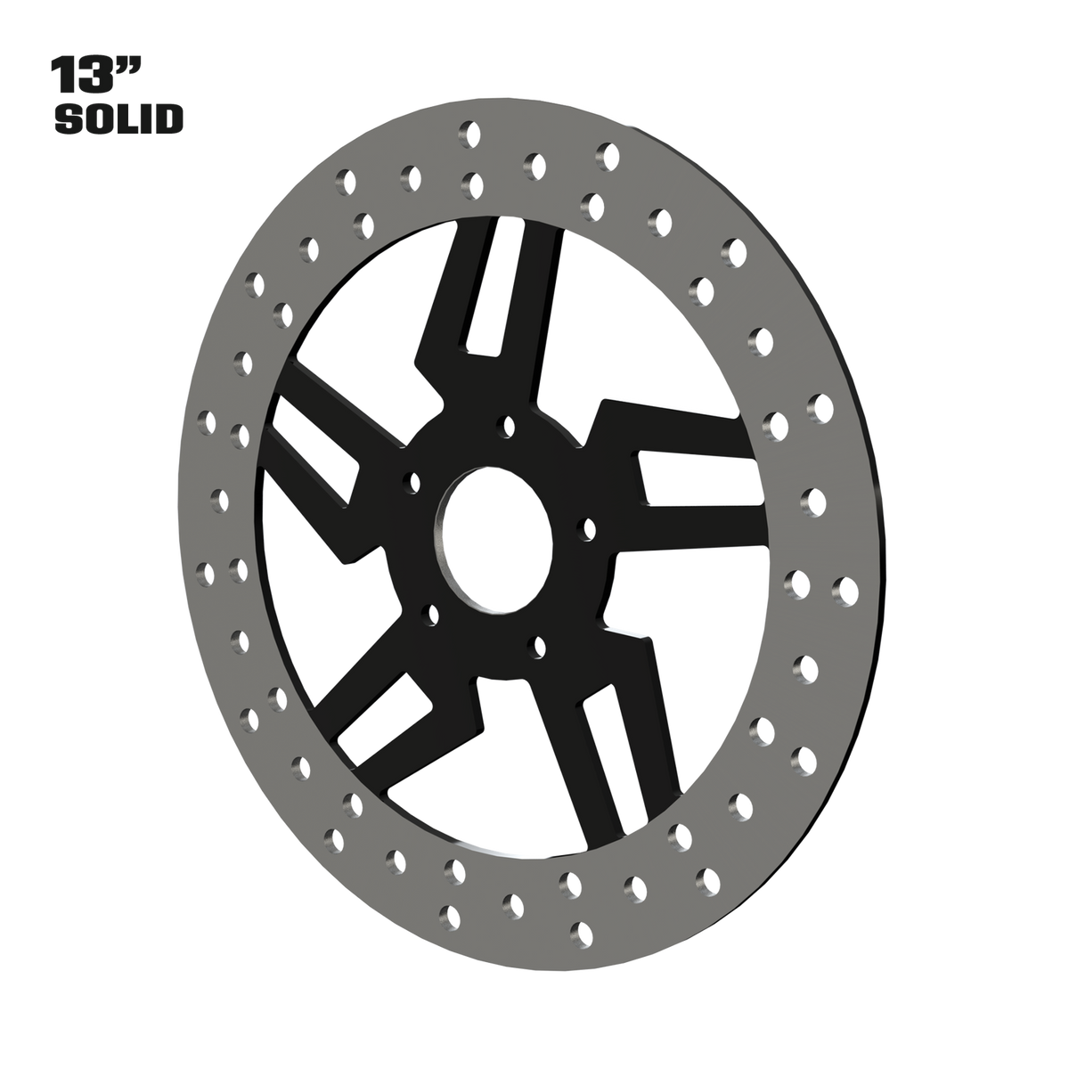 Kryptec 13" solid rotor in black