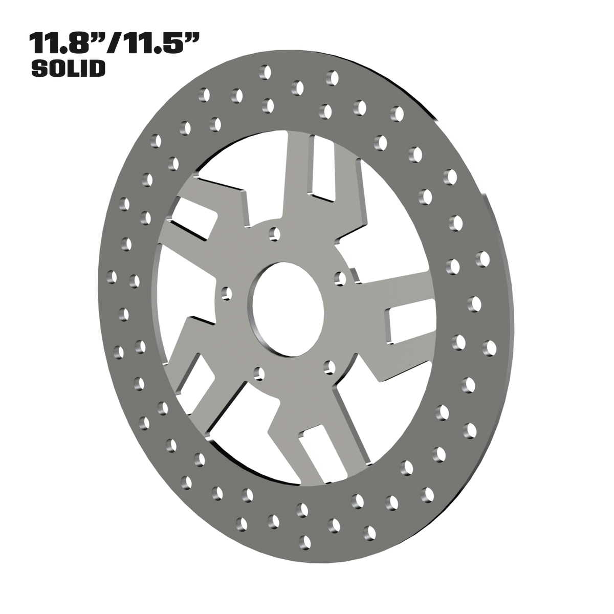 Kryptec 11" solid rotor in polished
