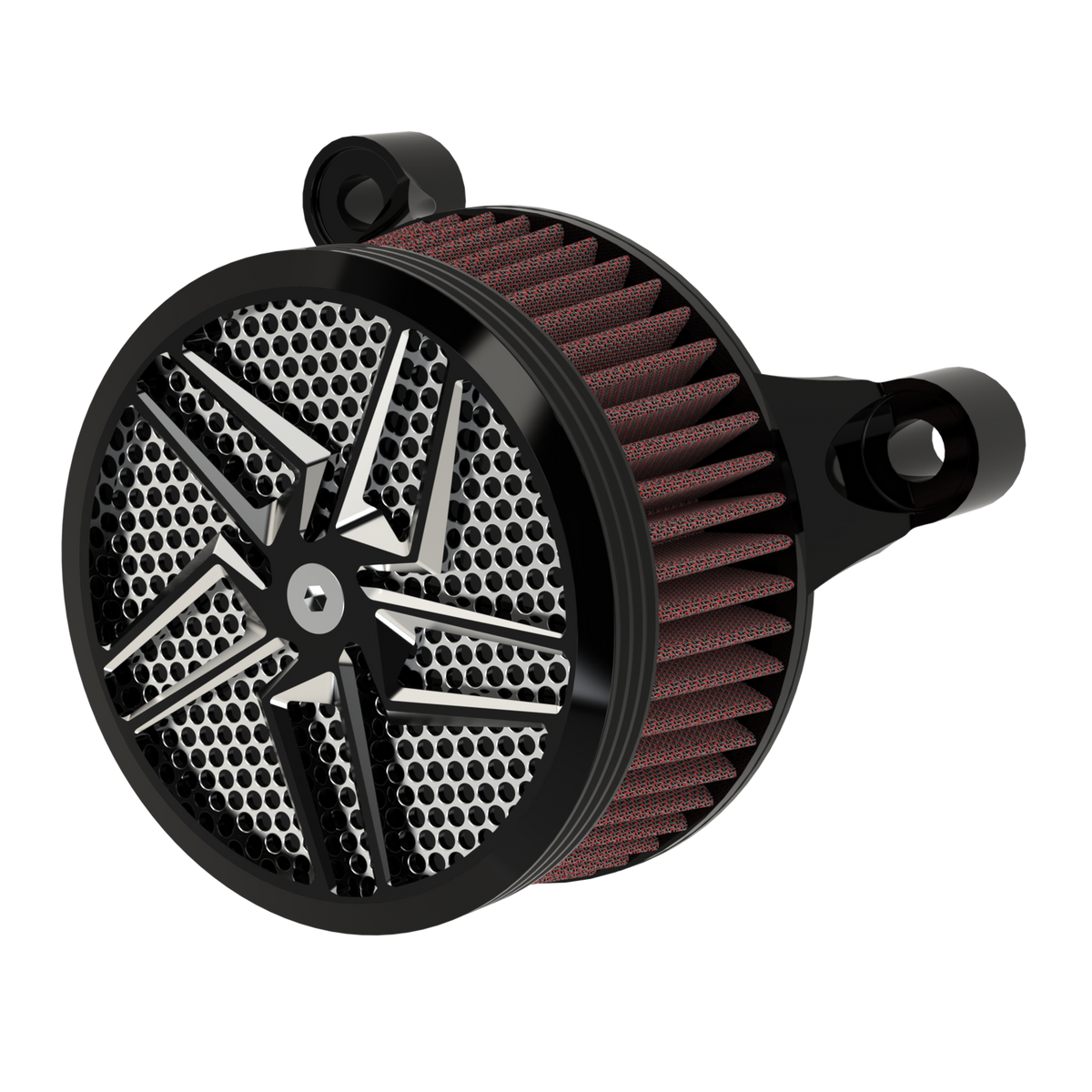 Kryptec Air Cleaner in black double cut