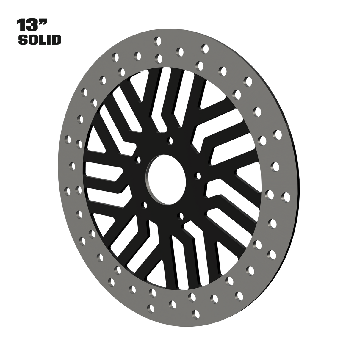 Legacy 13" solid rotor in black
