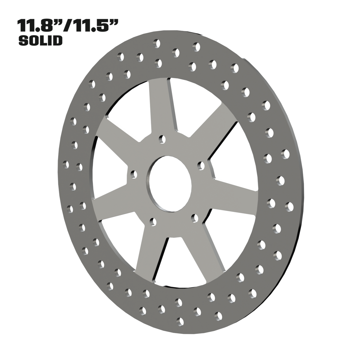 Lucky 7 11" solid rotor in polished