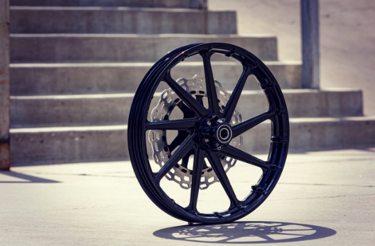 Lutzka Edition Black Motorcycle Wheel