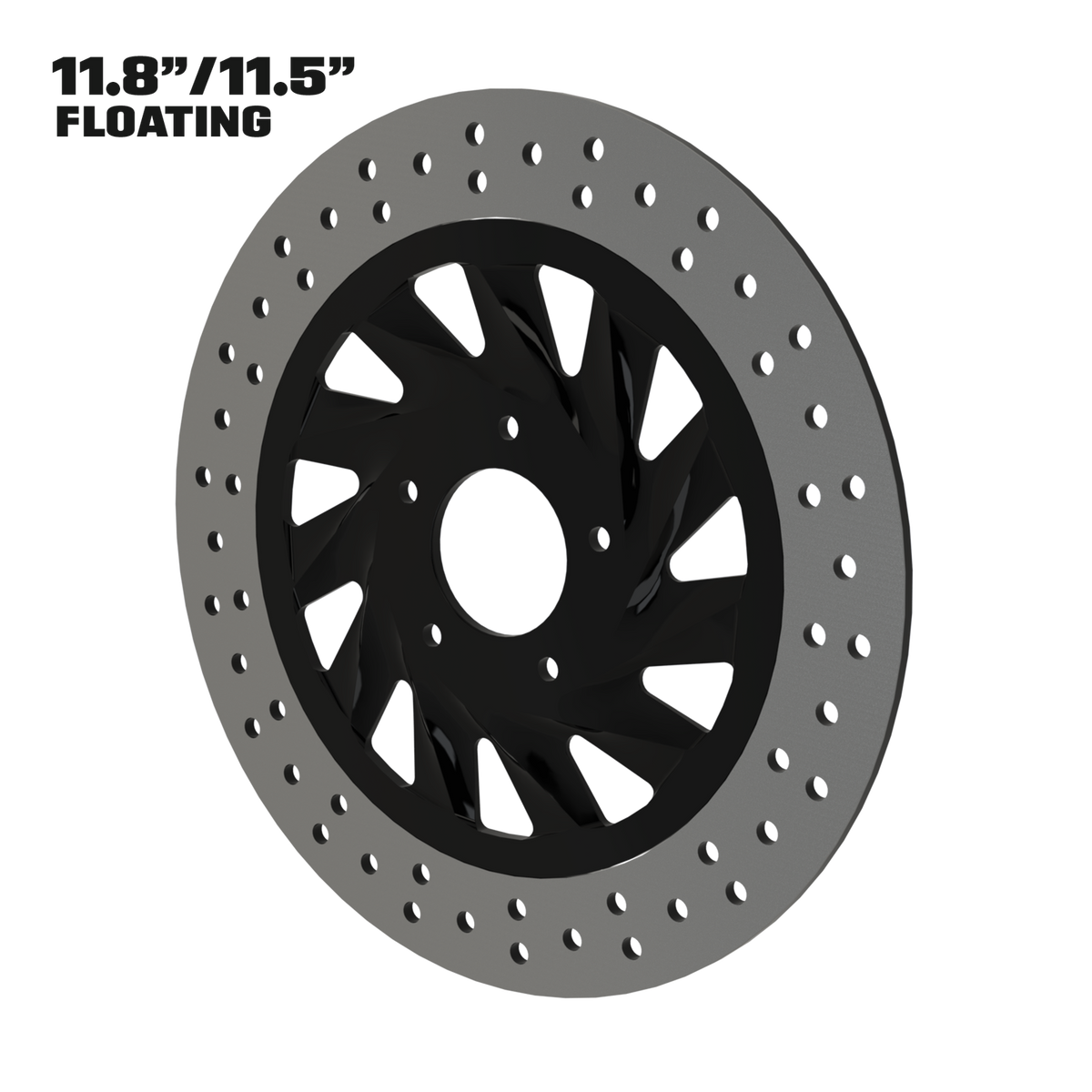 Maverick 11" floating rotor in black