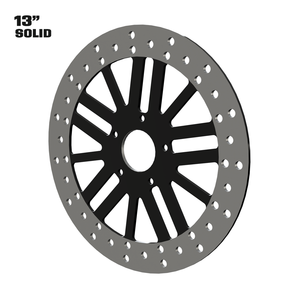 Money Maker 13" solid rotor in black