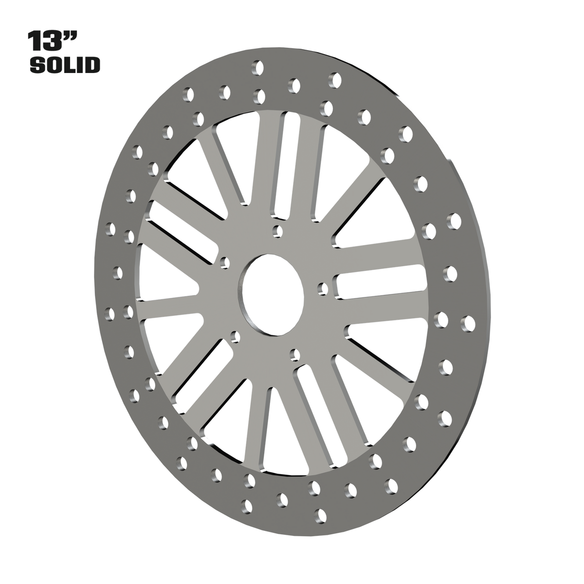 Money Maker 13" solid rotor in polished
