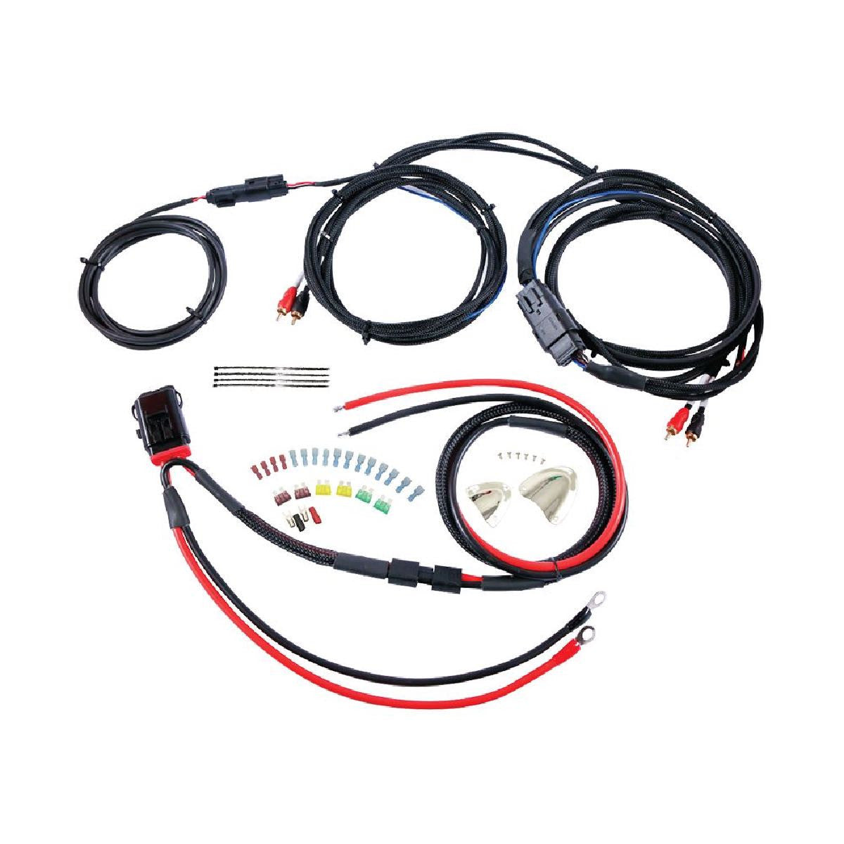 DIAMOND AUDIO MOTOR-SPORT HARLEY DAVIDSON 98 - 19 2 CHANNEL AUDIO WIRING KIT ALL HARLEY BAGGERS (MSHR2)