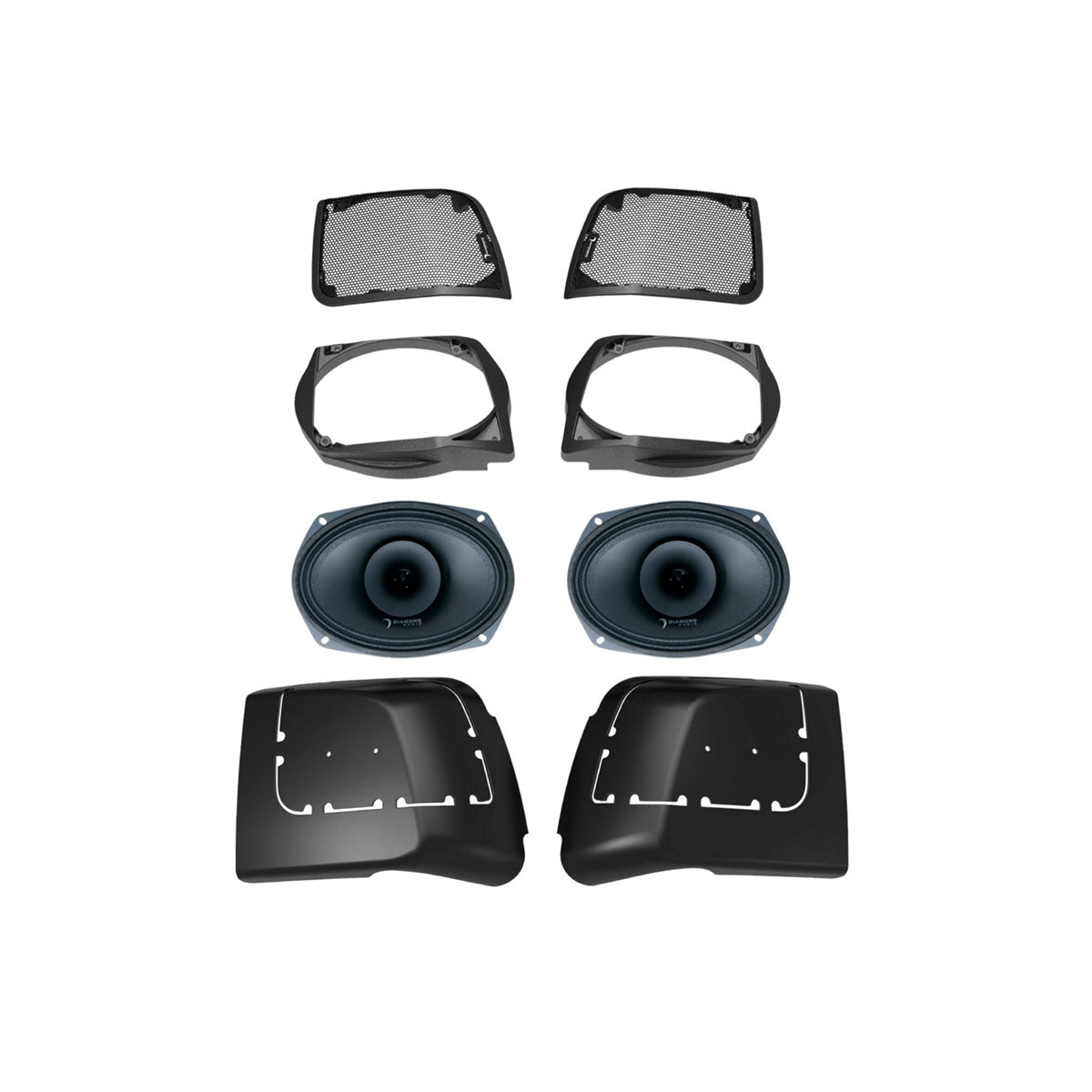 Diamond Audio 2014-2023 Harley Davidson® Cut In Lid Kit with MP694 (4Ω) Speaker - MSMP694LK
