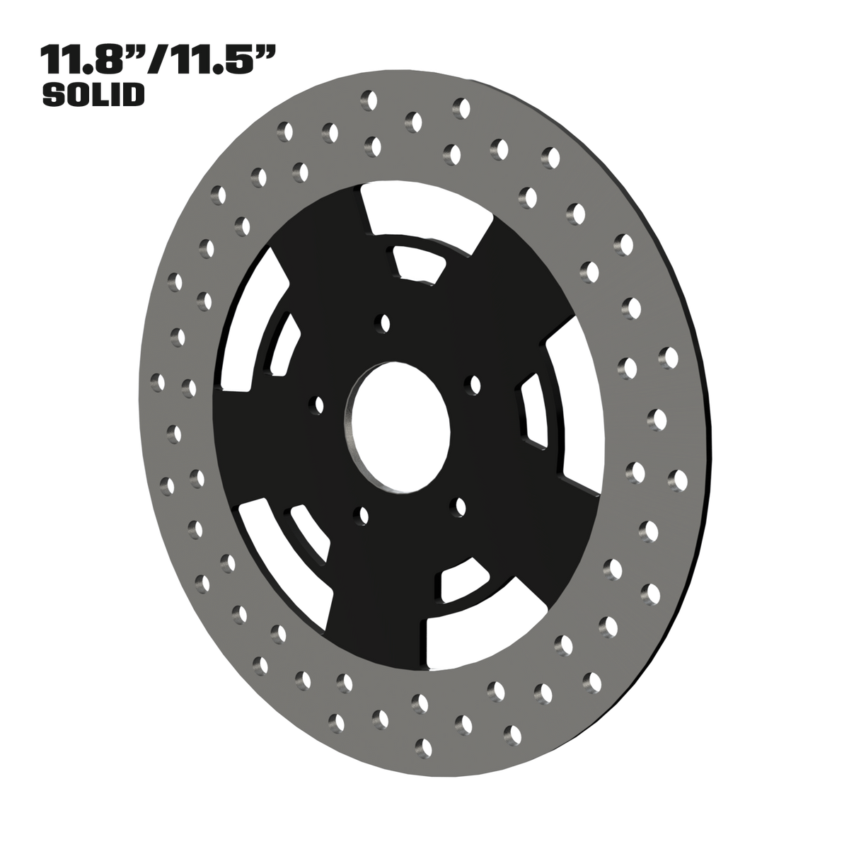 Muscle 11" solid rotor in black