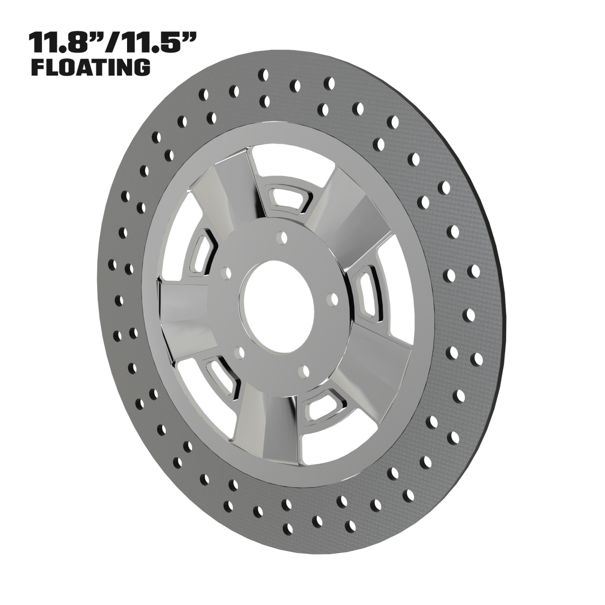 Muscle 11" floating rotor in polished