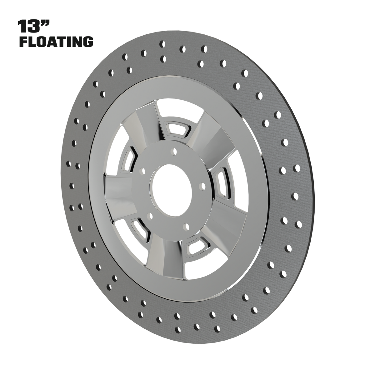 Muscle 13" floating rotor in polished