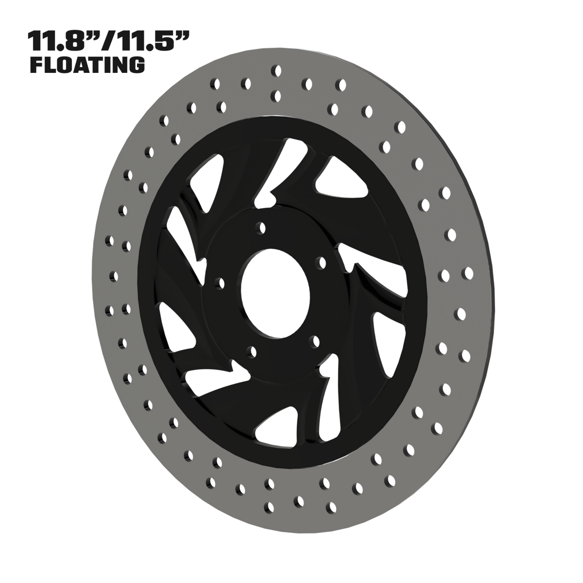 Narcos 11" floating rotor in black