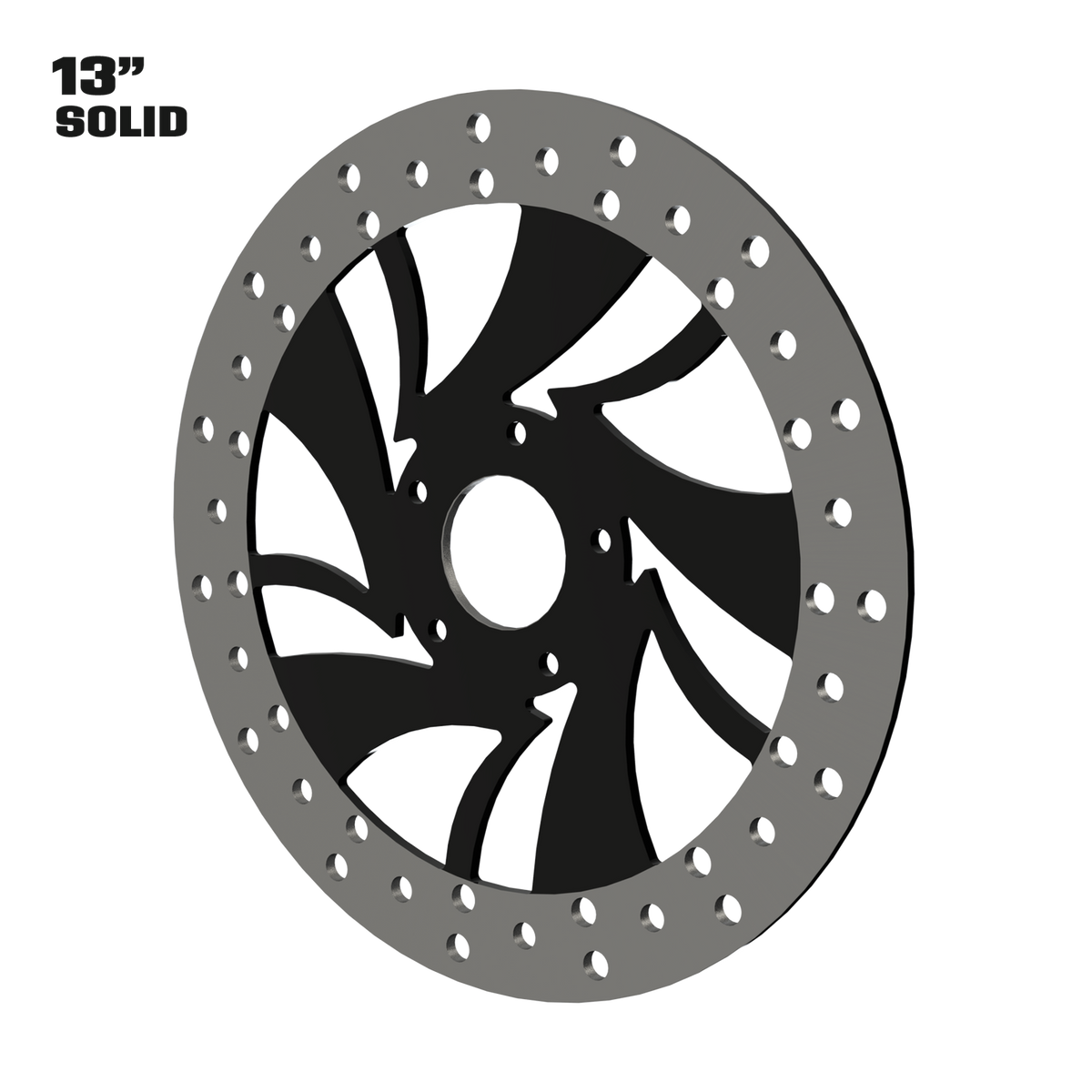 Narcos 13" solid rotor in black