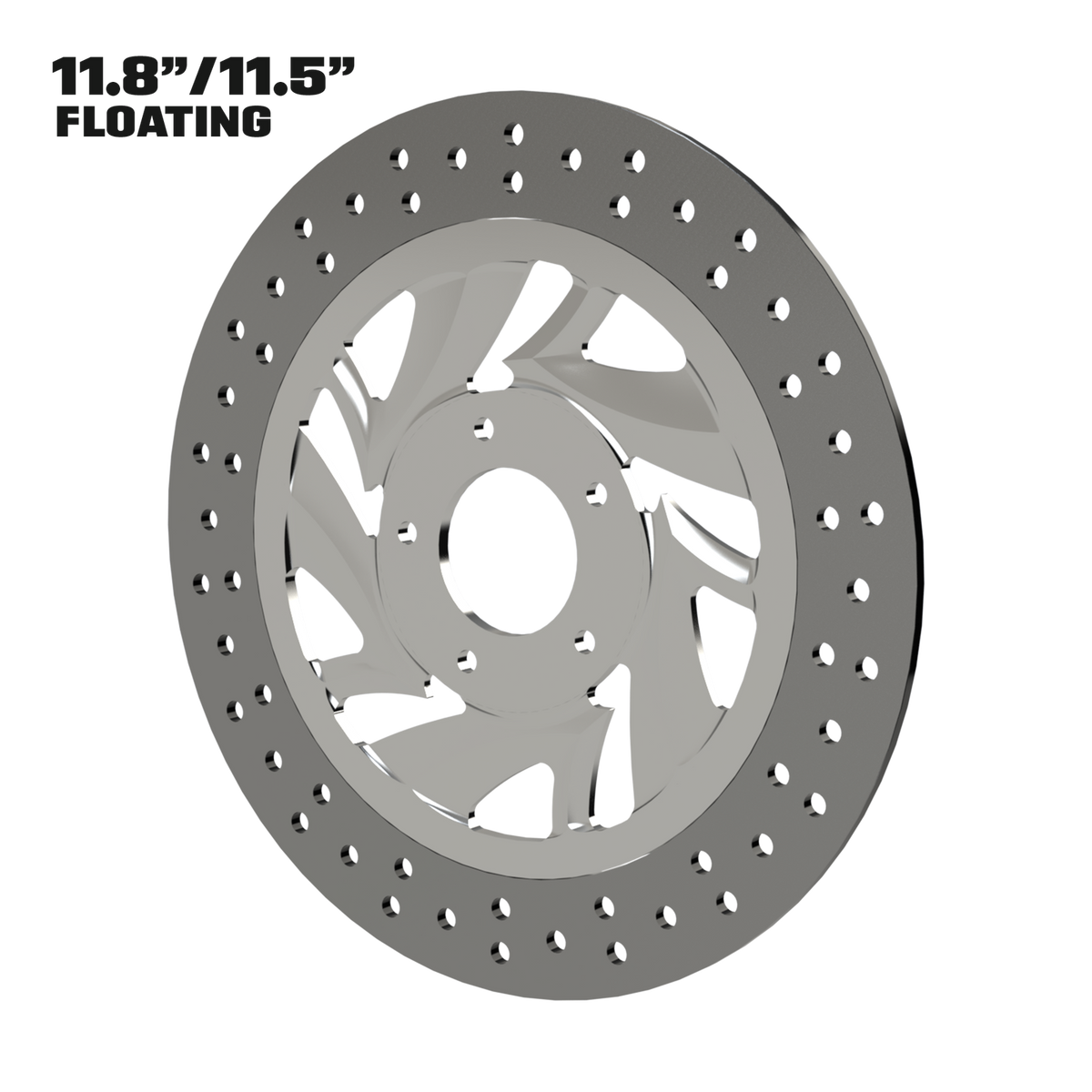 Narcos 11" floating rotor in polished