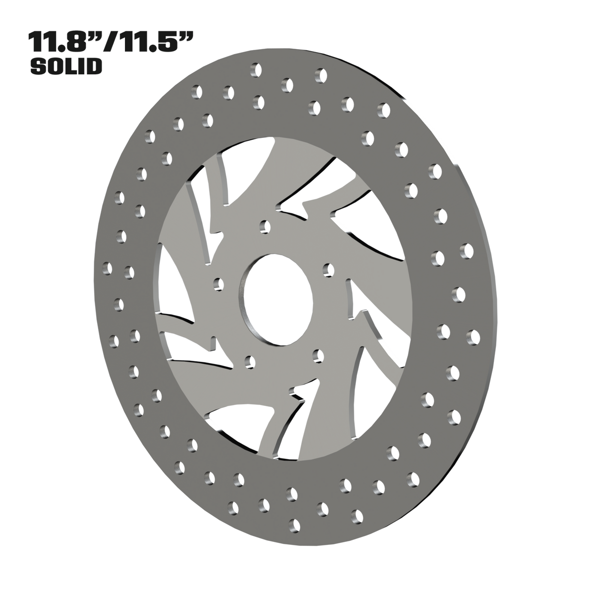 Narcos 11" solid rotor in polished