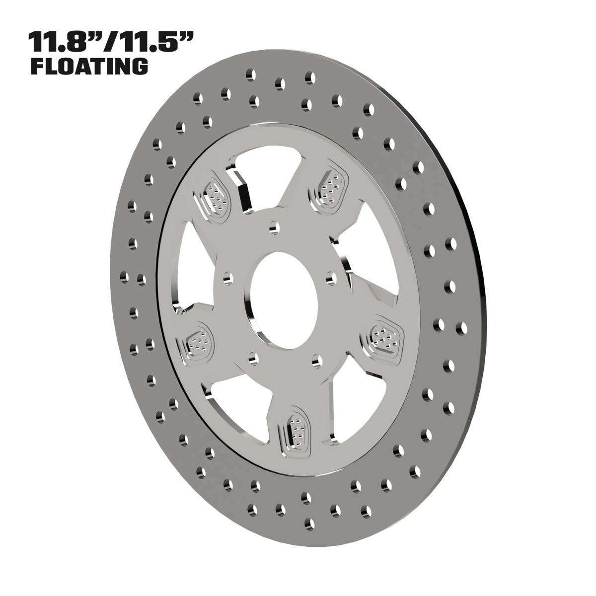 Octane 11" floating rotor in polished