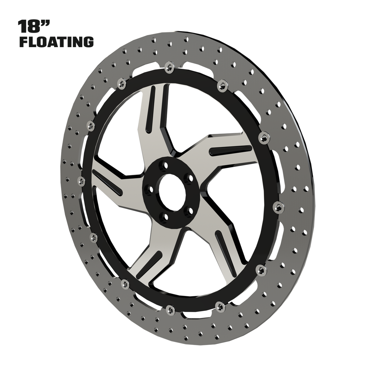OG.03 18" Floating Rotor in Black Contrast Cut