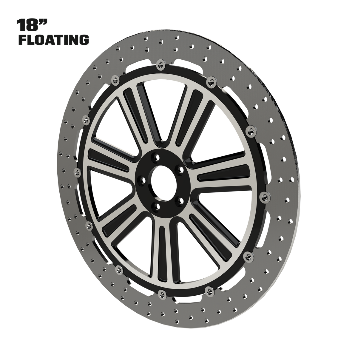 OG.10 18" Floating Rotor in Black Contrast Cut