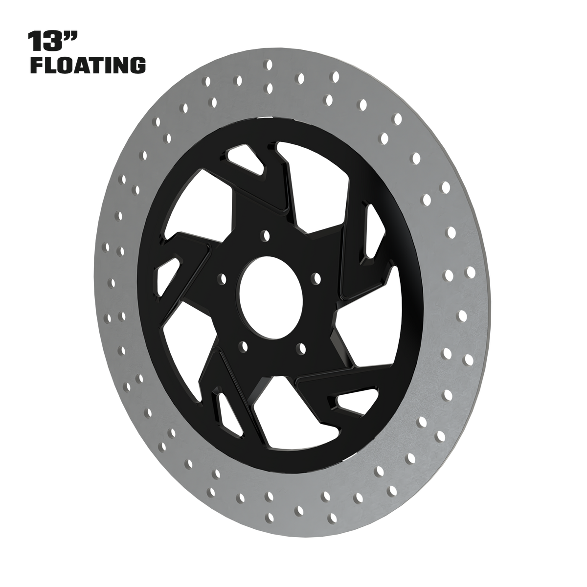 Hennessey 13" Floating Rotor in Black