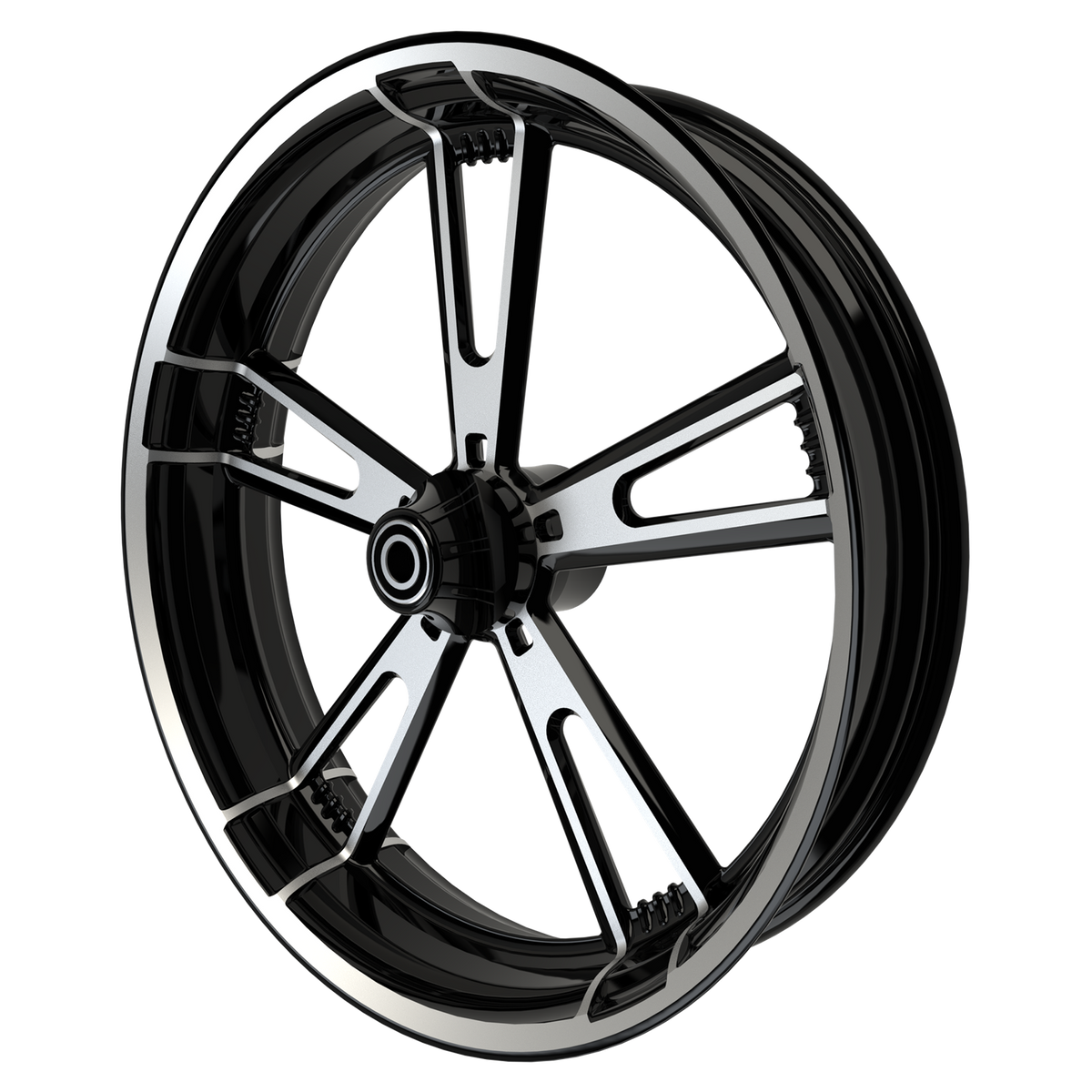 26 Inch OG.01 Black Double Cut Harley Wheel