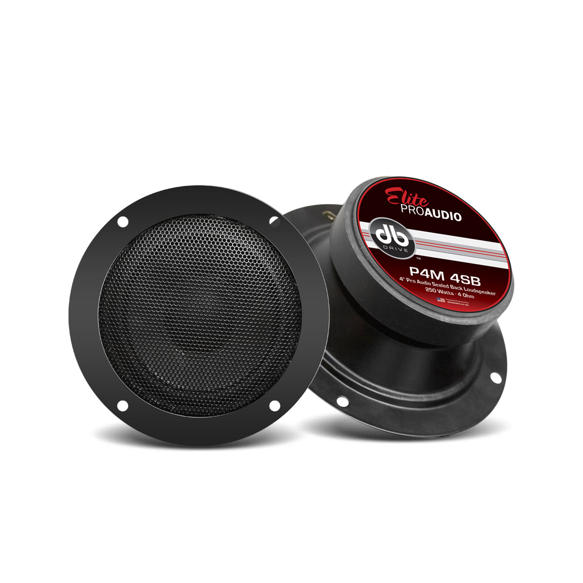 DB Drive P4M 4SB : 4" PRO Audio Sealed Back Midrange