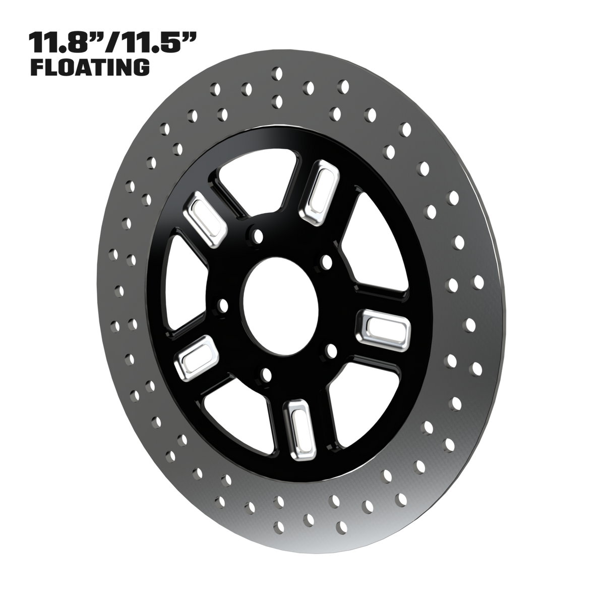 PS.01 11" Floating Rotor in Black Contrast Cut