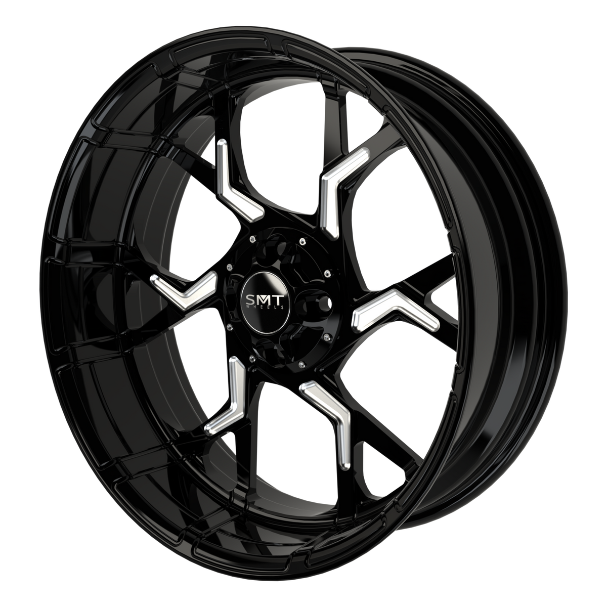 PS.02 Harley Trike Black Double Cut Wheels