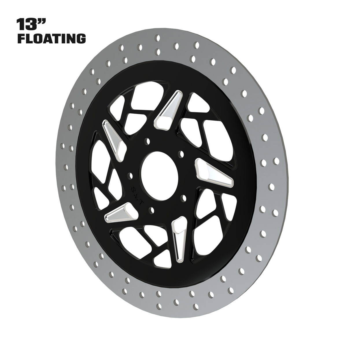 PS.08 13" Floating Rotor in Black Contrast Cut