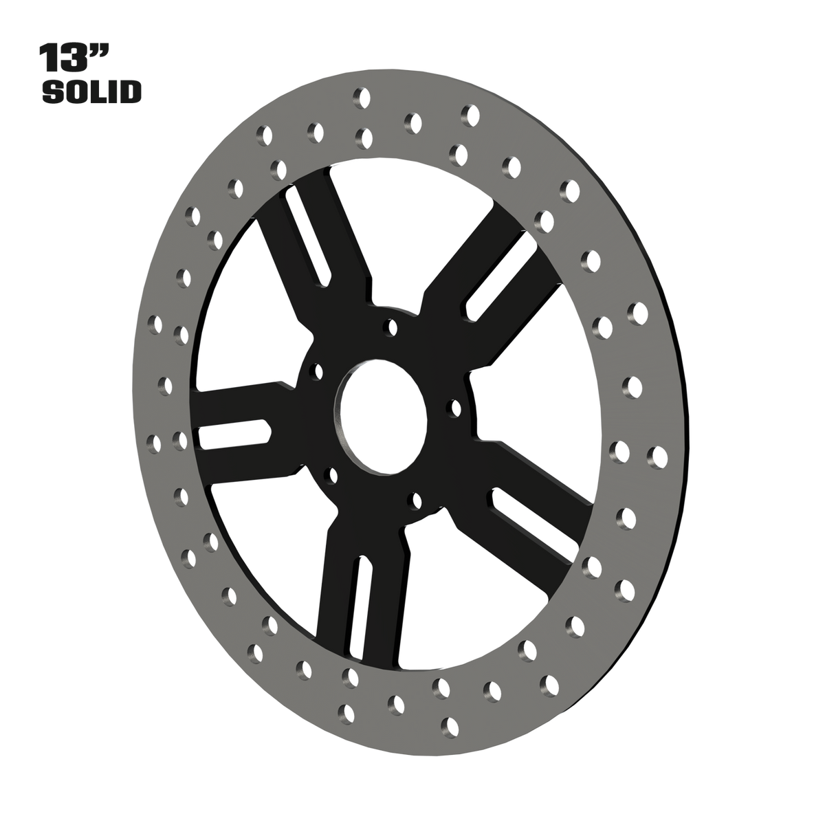 Race Tech 13" solid rotor in black