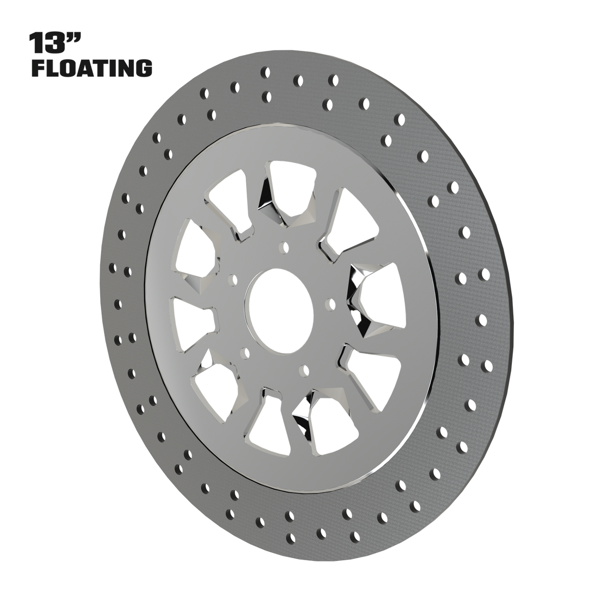 Rage 13" floating rotor in polished