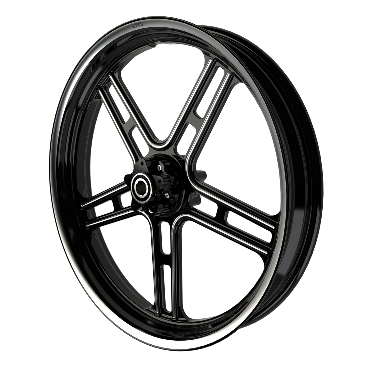 RetroSpec 01 Harley Softail | Dyna | Sportster Black Double Cut Wheels