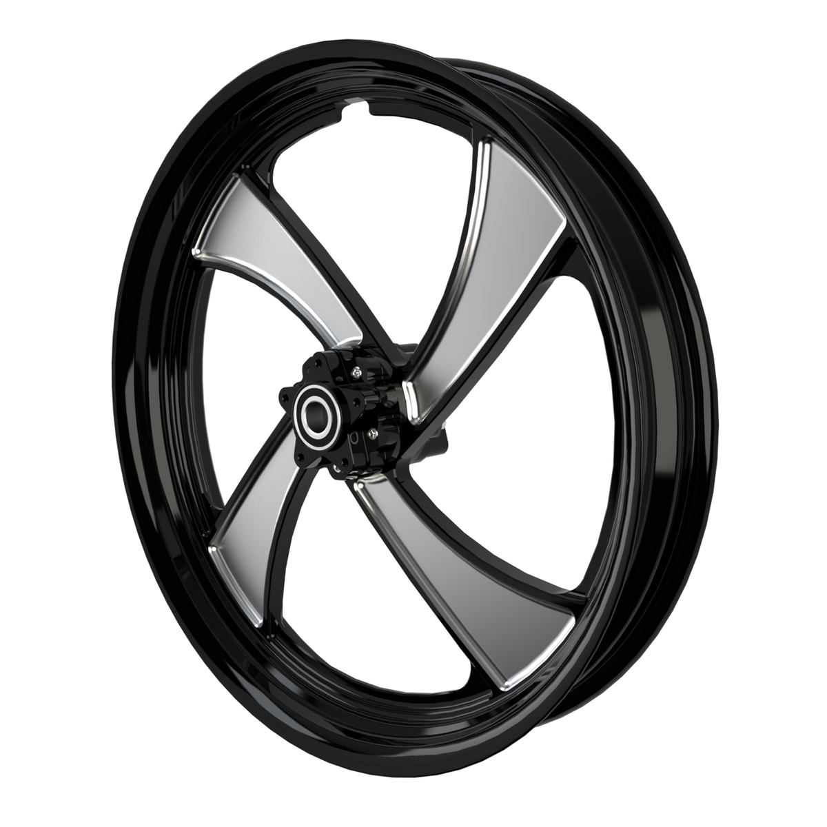 RetroSpec 09 Bulldog Fat Tire Black Double Cut Wheels