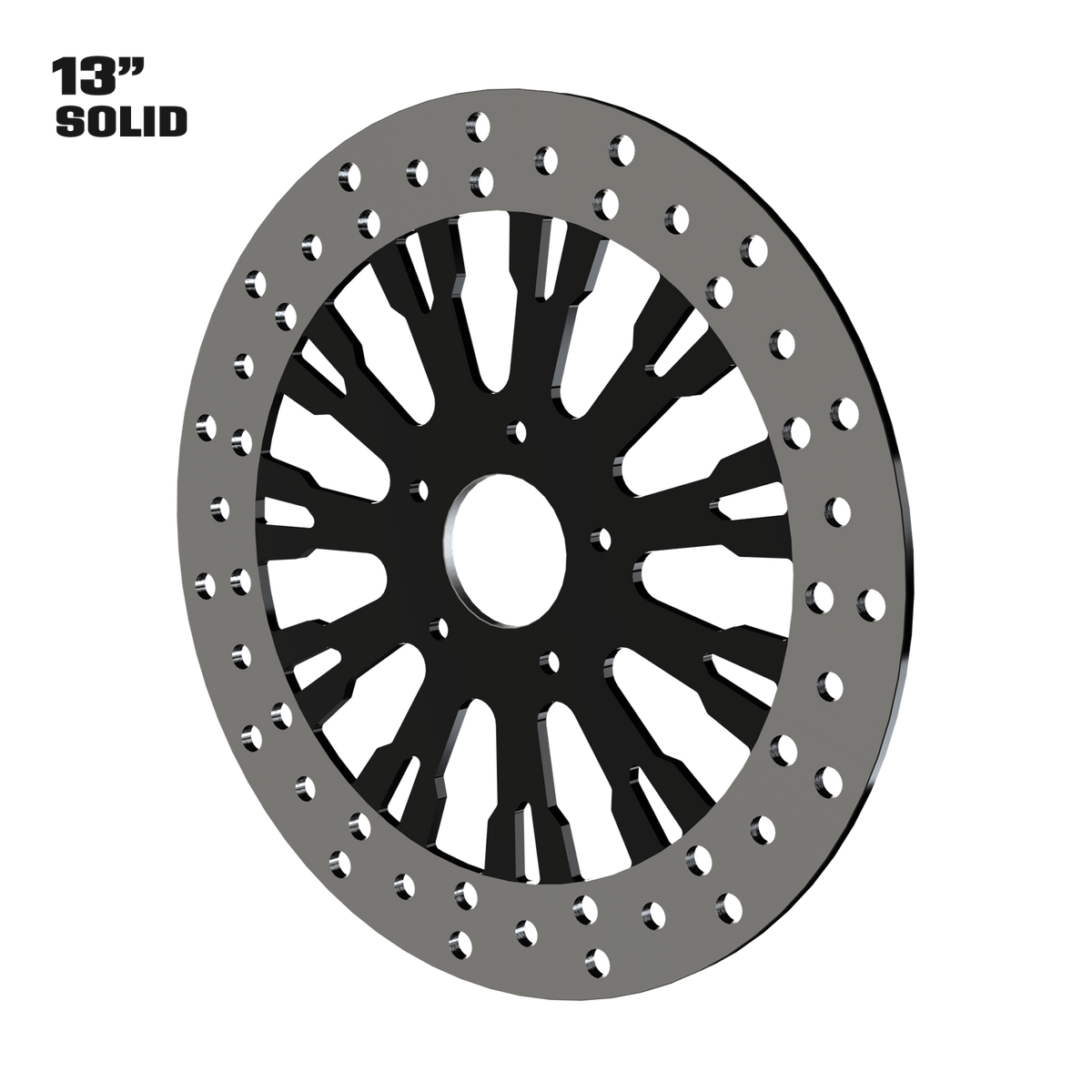 Roulette 13" Solid Rotor in Black